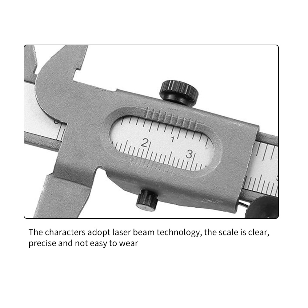 A15C11 Steel Carbon Caliper 160mm Depth Measuring Tool Mini Vernier Caliper от Cesdeals WW