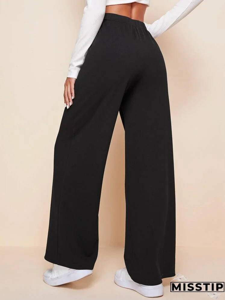 High Waist Wide Leg Pants