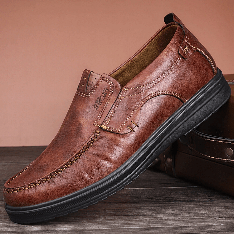 🔥Hot Sale🎁--40% OFF 🎉  Mens Comfy Casual Non-slip Loafers Leather Shoes