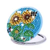 Mandala/Tournesol/Fleur-Miroir de Maquillage de Peinture au Diamant