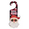 Christmas Snowman Diamond Painting Door Handle Hanging Sign Door Wooden Pendant Kit