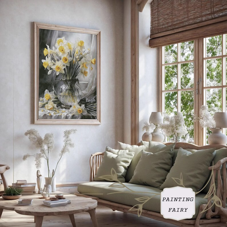 【ZZ5206- The Flower of Narcissus】 Painting Fairy Cross Stitch