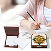 Wooden 5D Diamond Painting Kit Note Box DIY Diamond Art Notepad Box (Pattern)