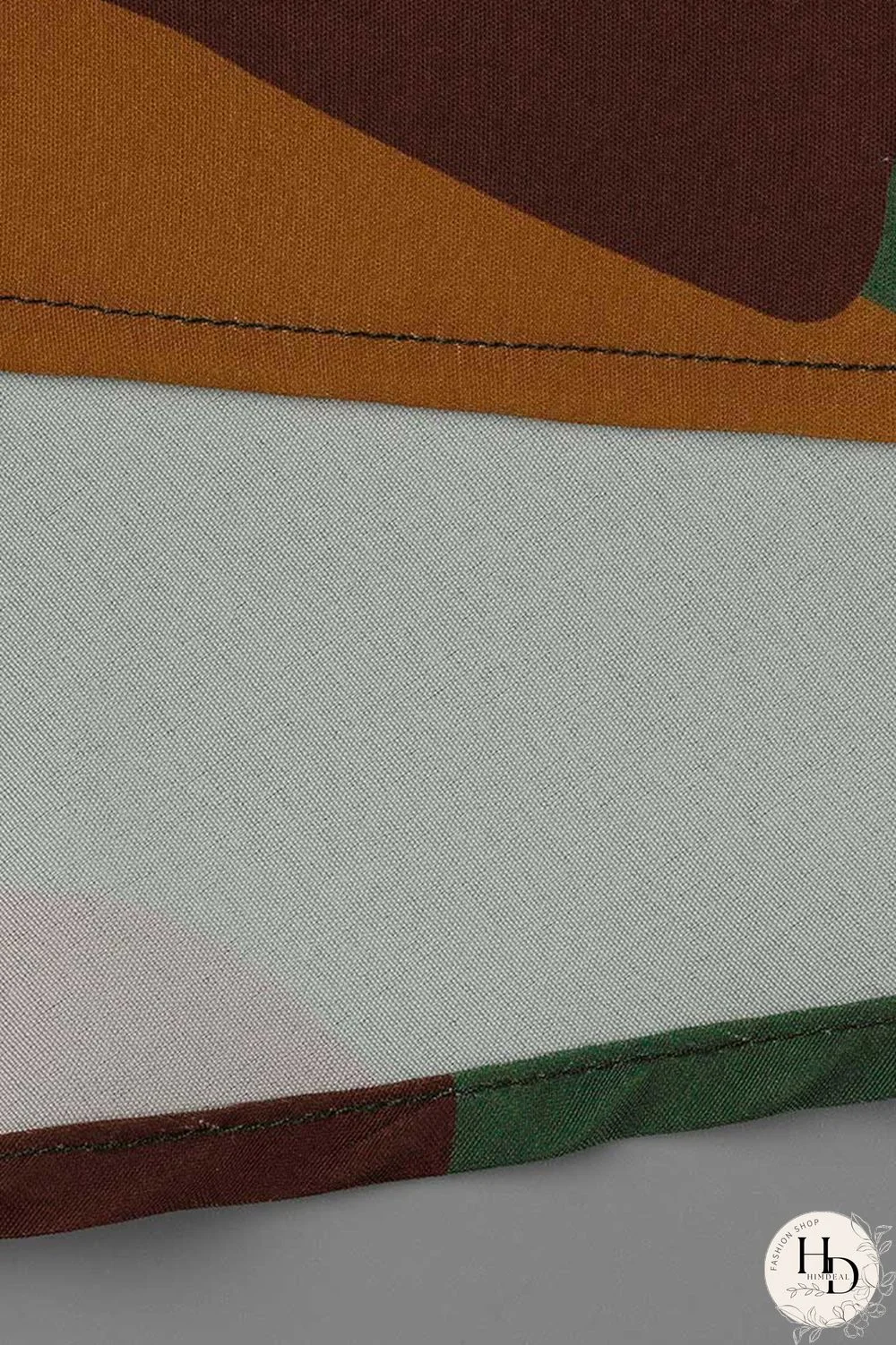 Camouflage Fashion Casual Print Patchwork Turndown Collar Shirt Dress