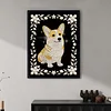 Diamond Painting-DIY Special Shaped Drill Pearl Painting Corgi(30x40cm)