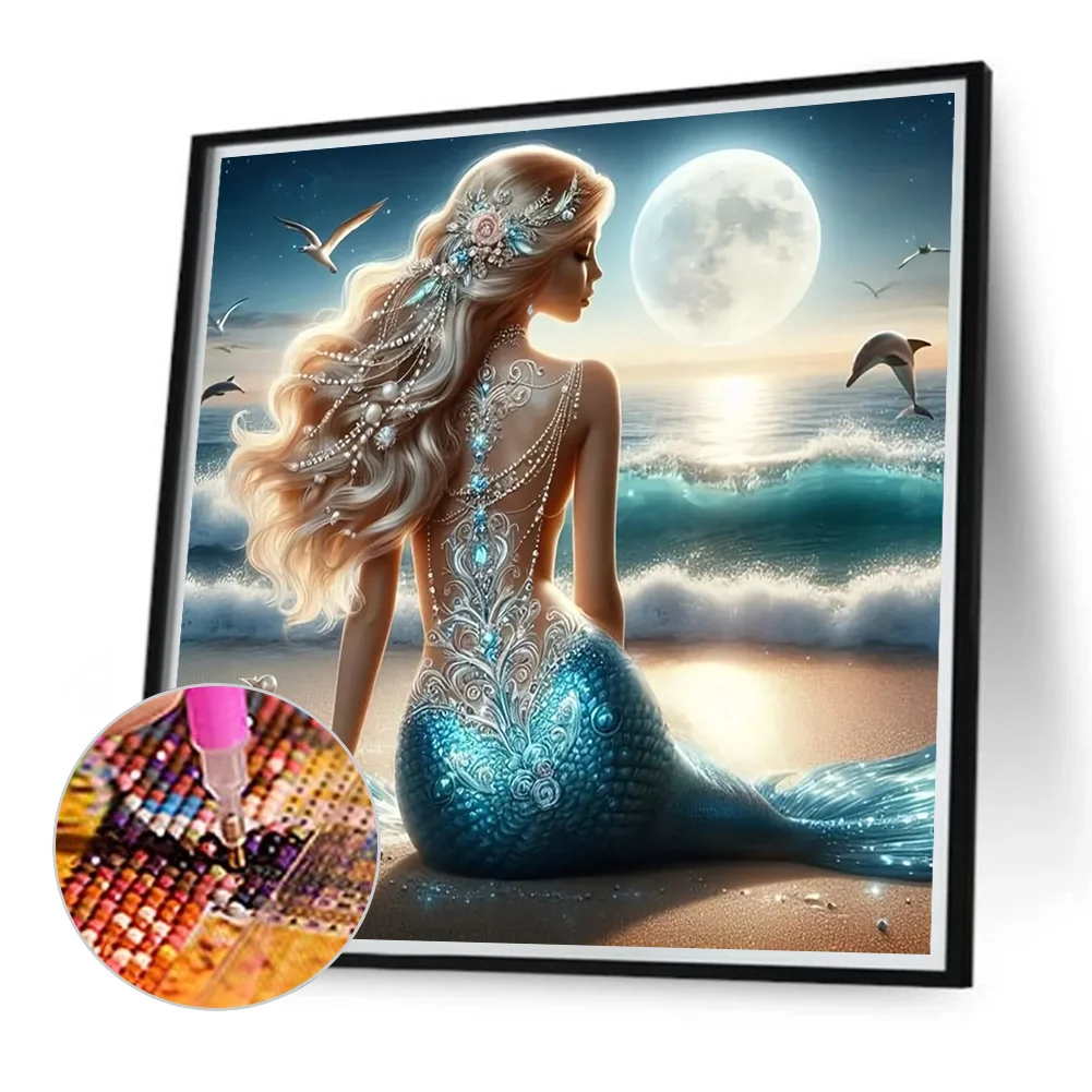 Diamond Painting - Full Round Drill - Sunflower Girl(Canvas|40*40cm)