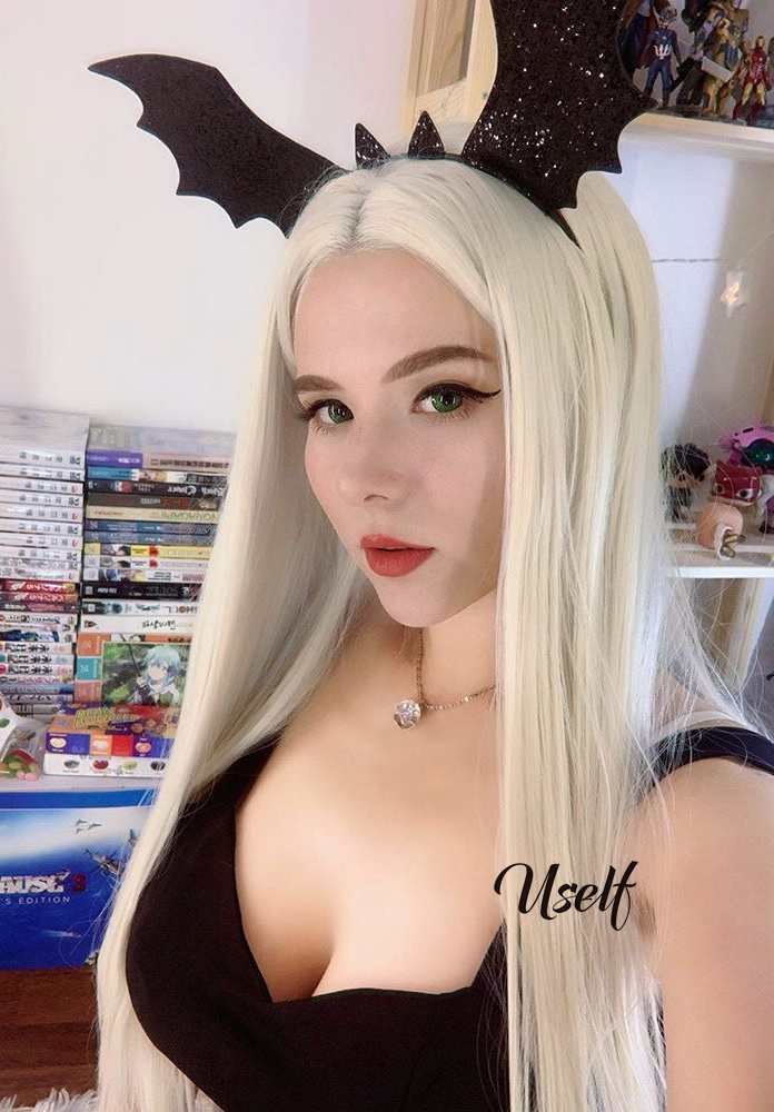 White Blonde Straight Synthetic Wig USW093/USW094/USW095 US Mall Lifes