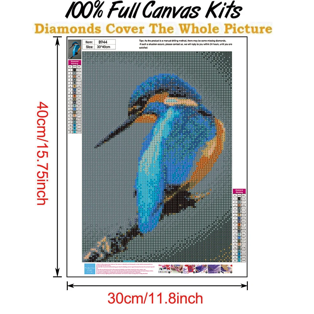 Full Round Diamond Painting 30*40cm - Bird
