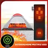 USB Rechargeable Heated Sleeping Bag Pad 3 Heat Levels 5 Heating Zones for Tent