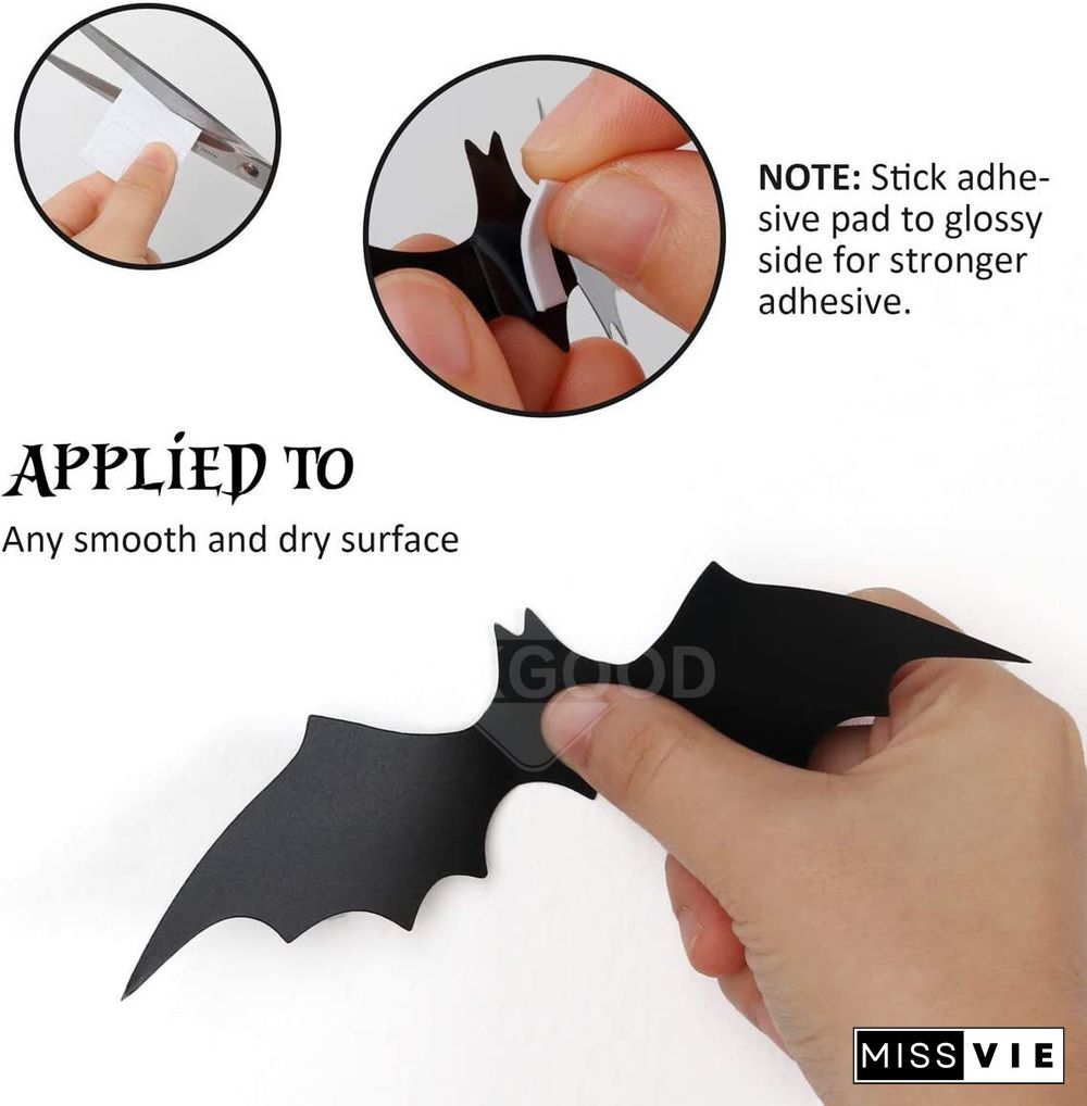 3D PVC Bat Wall sticker For Halloween Decoration