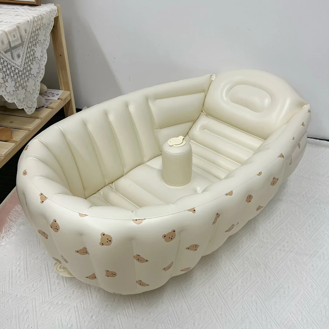 Newborn Baby Inflatable Bathtub, Baby Bathtub Inflatable Tub, Outdoor Portable Tub Game Pool