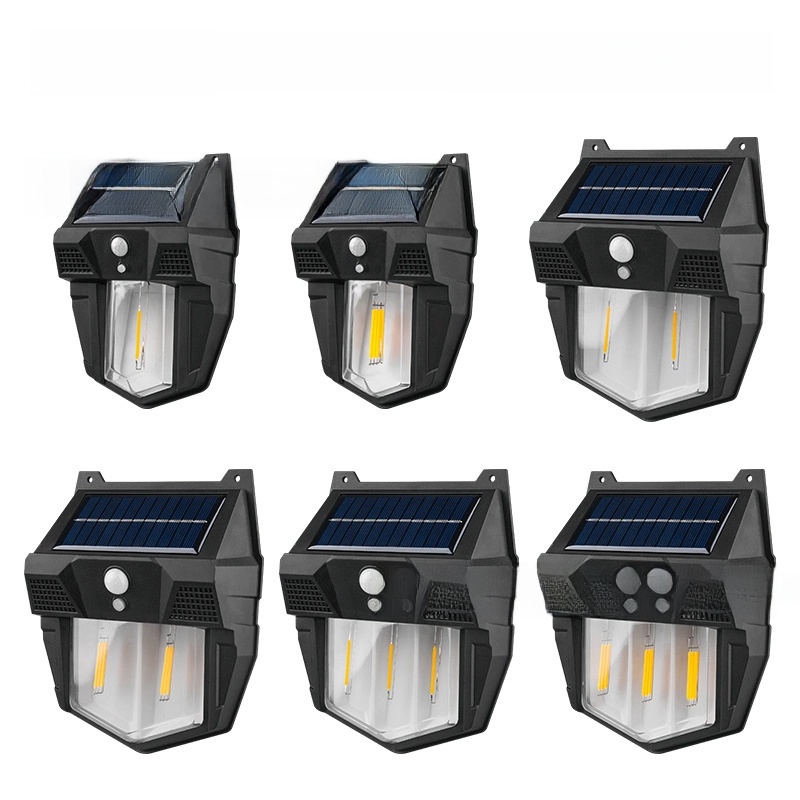 New Outdoor Solar Lamp Tungsten Wire Wall Lamp Courtyard Induction Lamp Garden Villa Night Light Lighting Waterproof