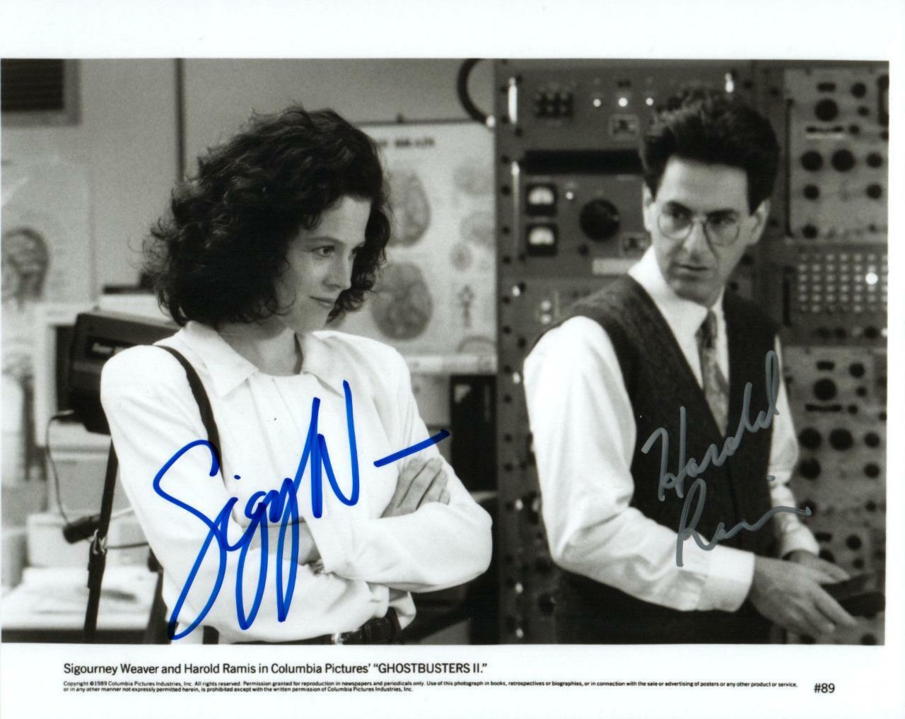 Harold Ramis Sigourney Weaver signed 8x10 Photo Poster painting autographed Picture Pic and COA