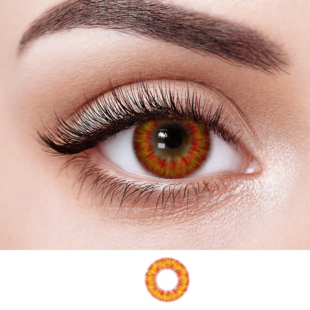 NEBULALENS Boundless Fire Colored Contact Lenses NEBULALENS