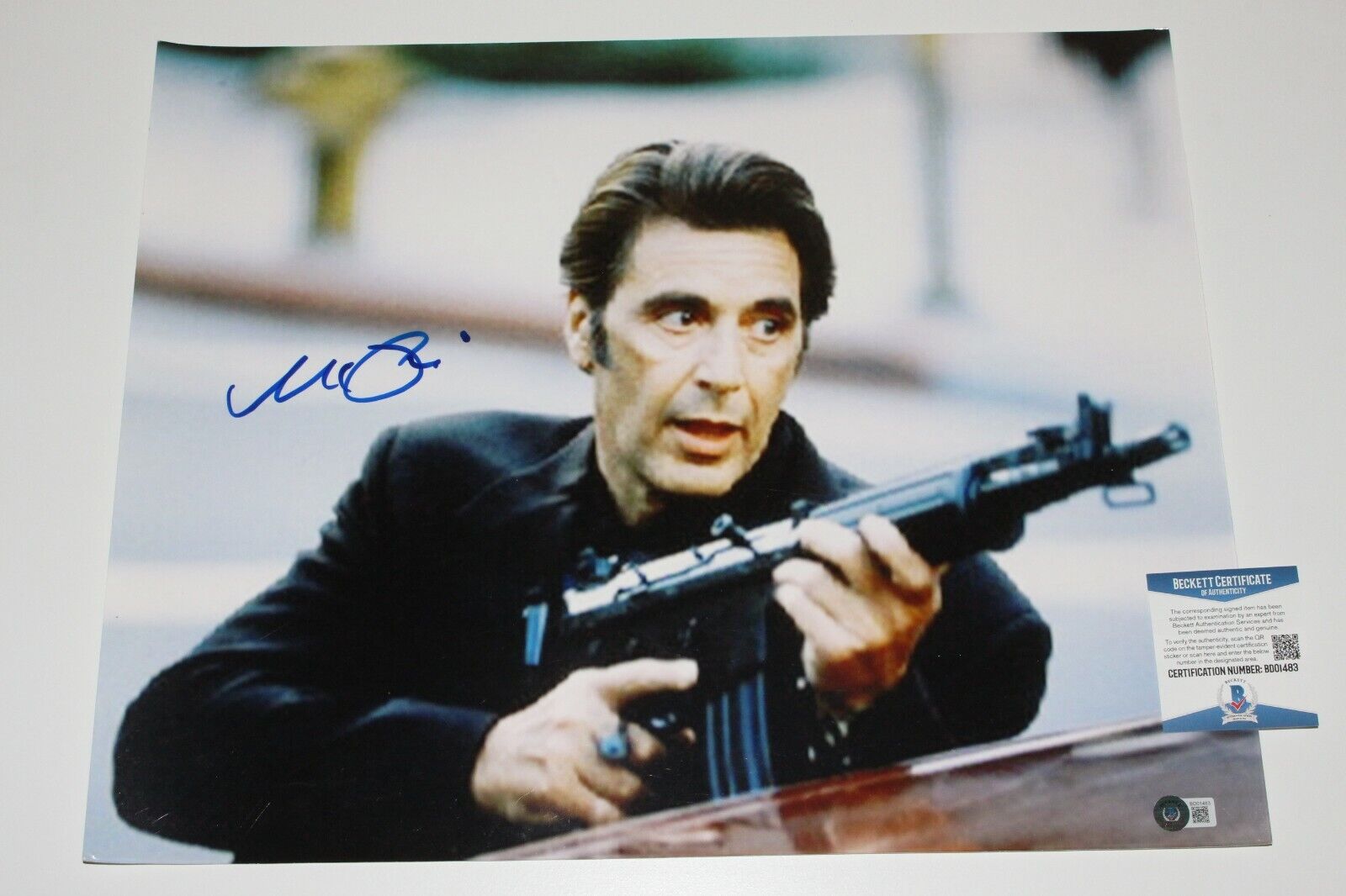 AL PACINO SIGNED HEAT 16x20 MOVIE Photo Poster painting BECKETT COA SCARFACE SERPICO CASINO FILM