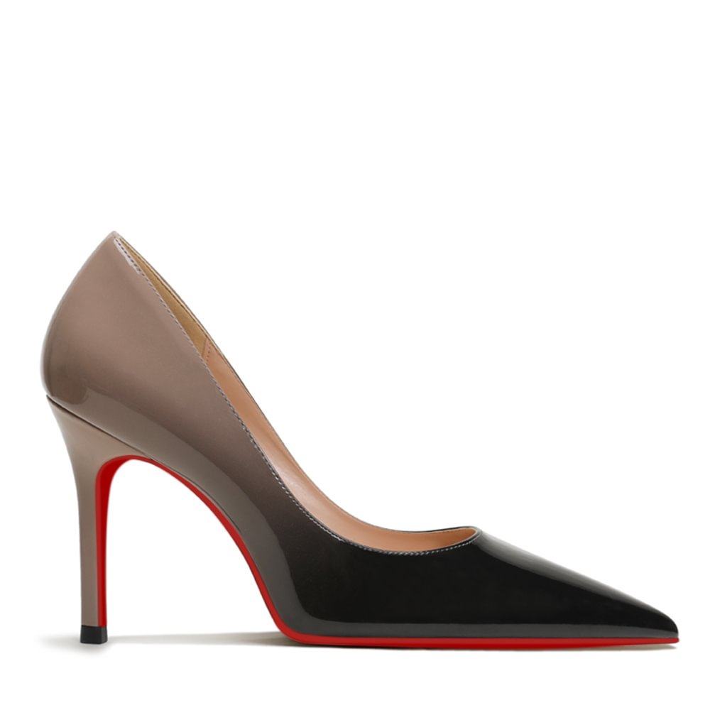 Classic 3.5" Middle Heels Red Bottom Shoes Women Daily  Pumps-MERUMOTE