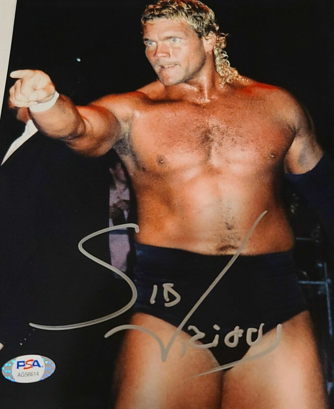 Sycho Sid Vicious signed WWE / WWF / WCW 8x10 autographed Photo Poster painting PSA COA (B)