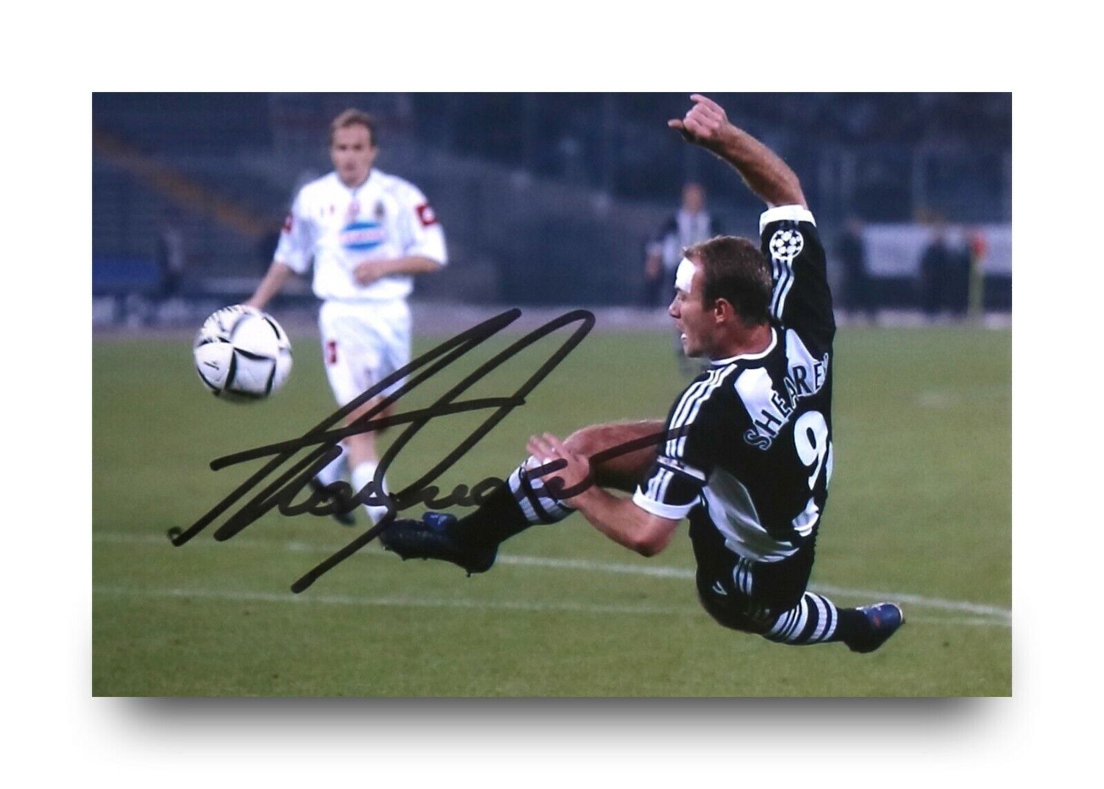 Alan Shearer Signed 6x4 Photo Poster painting Newcastle United England Blackburn Autograph + COA