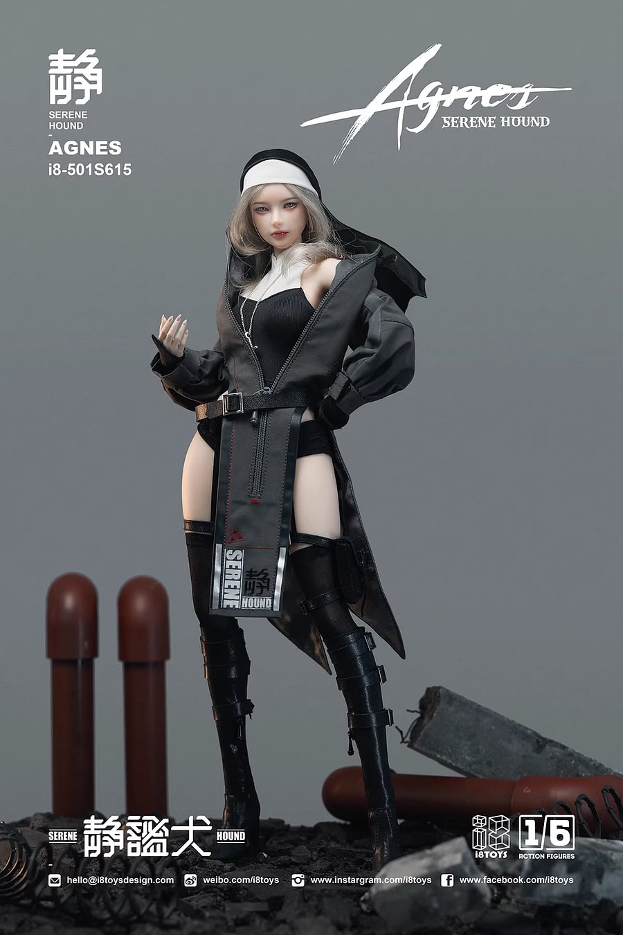 I8Toys - Original 1/6 Quiet Dog AGNES & Witch TERESA (Licensed)