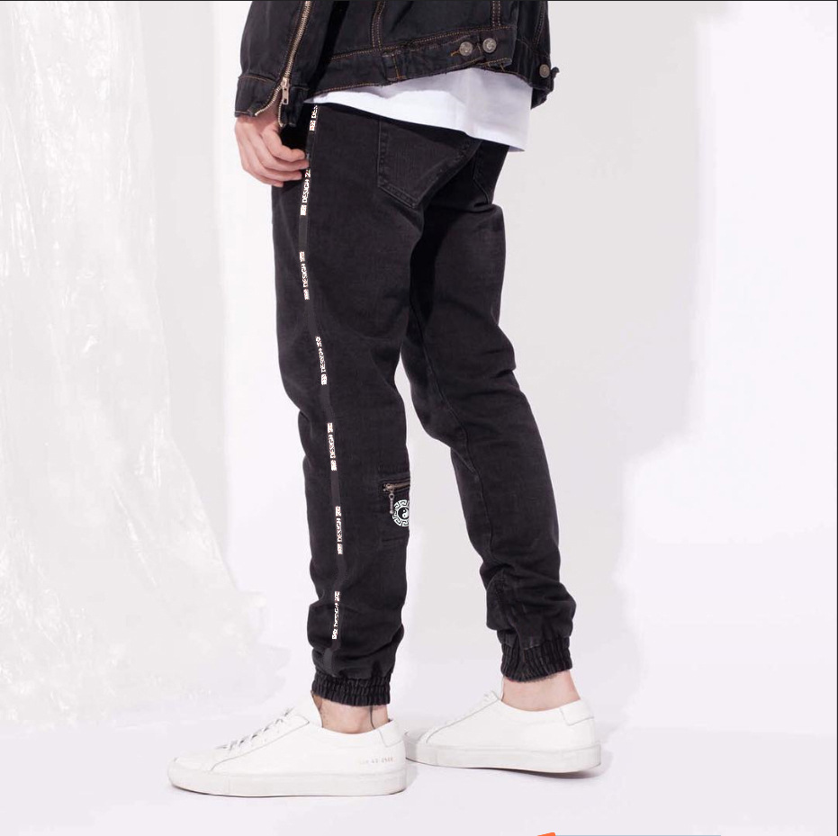 Costume Adult – New Mens Black Jeans New Jogger Fashion Elasticated Waist Denim Trousers | Curesgood