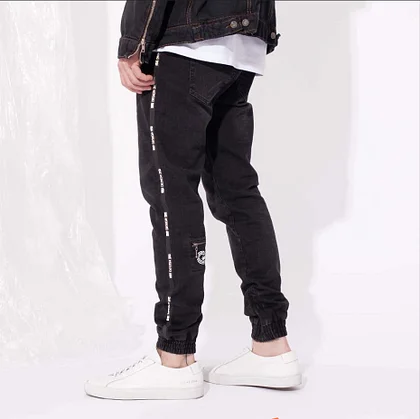 Costume Adult – New Mens Black Jeans New Jogger Fashion Elasticated Waist Denim Trousers | Curesgood