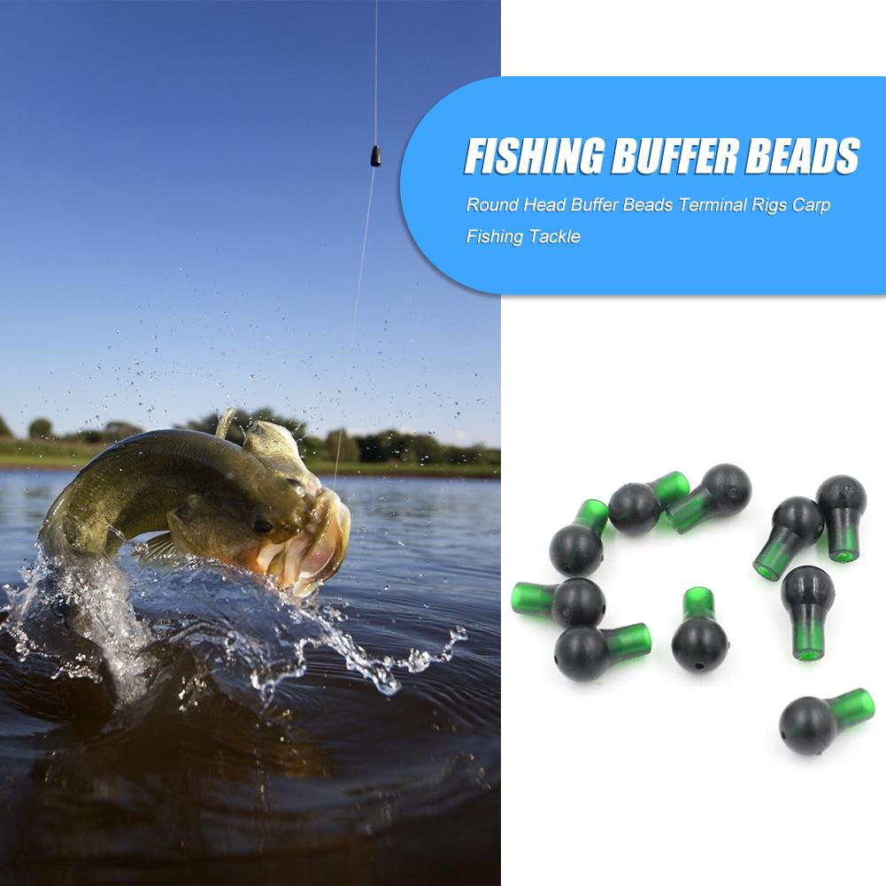 

10pcs 10/12mm Round Head Buffer Beads Terminal Rigs Carp Fishing Tackle, Camouflage, 501 Original