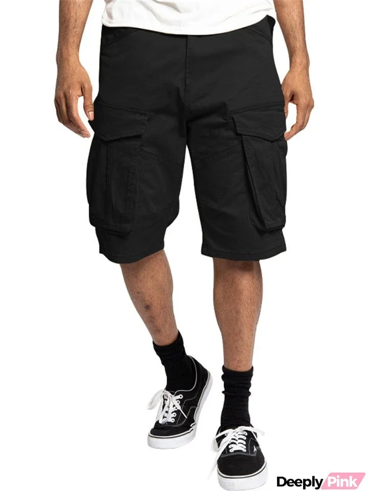 Men's Casual Loose-fitting Sports Cargo Shorts with Pocket