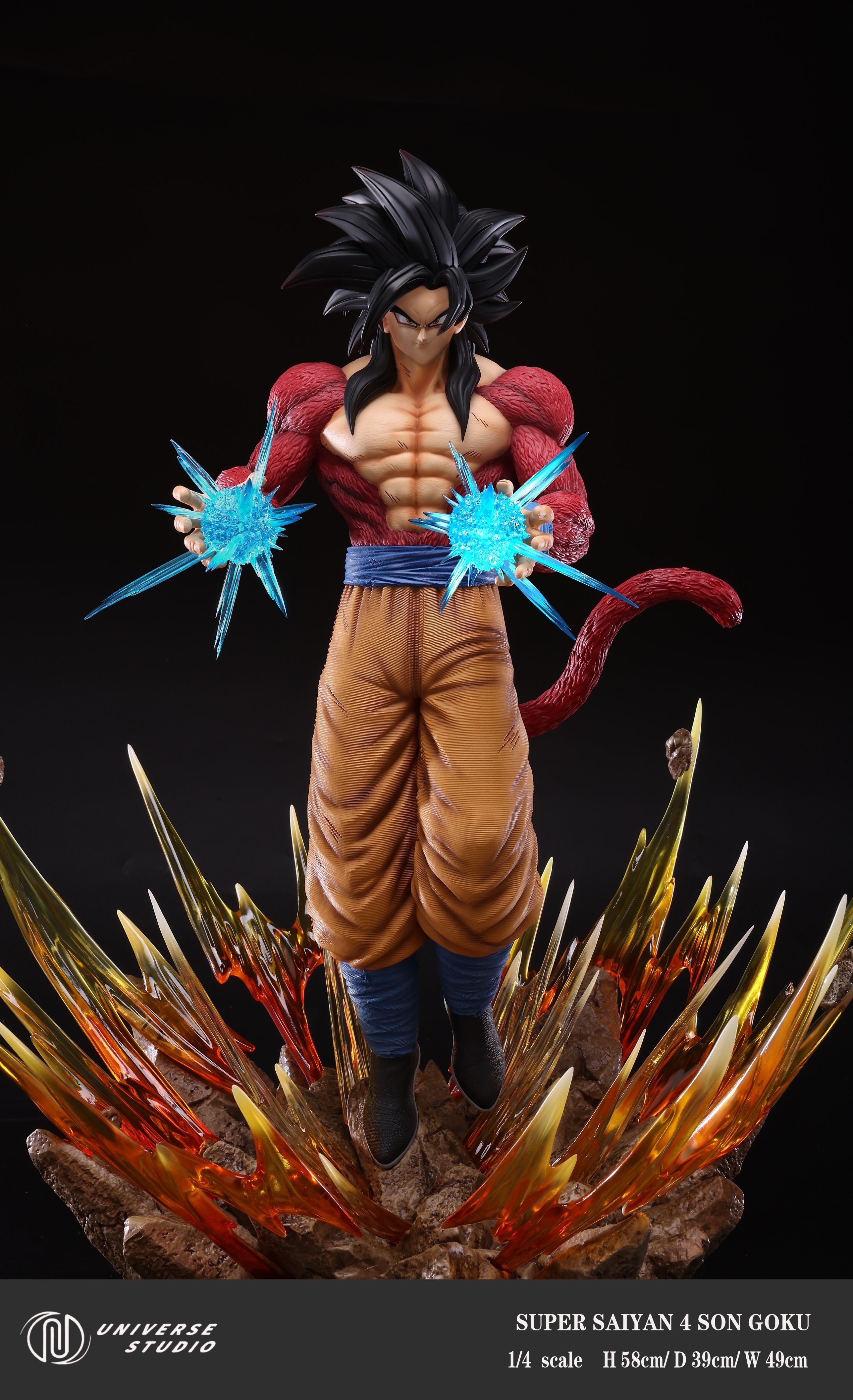 Dragon Ball Goku Super Sayajin 1/4 45cm Estatueta Grande