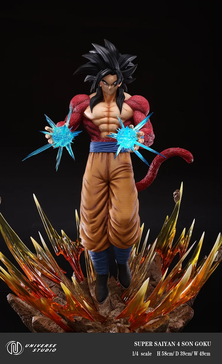 Dragon Ball Z Super Saiyan 4 Son Goku & The Great Monkey Statue