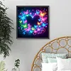 Kits de peinture en forme de diamant en forme de papillon en forme de c&oelig;ur en forme de c&oelig;ur n&eacute;on en forme de c&oelig;ur en forme de c&oelig;ur en forme de pierre, dessin plastique 5D rond en pierre, kits de peinture en forme de diamant pour adultes, d&eacute;coration murale