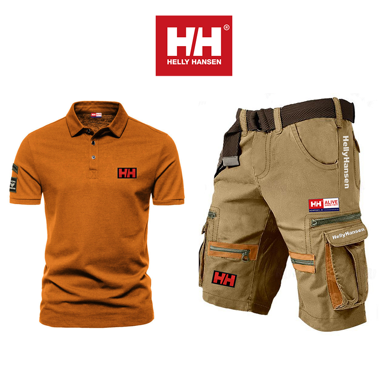 Conjunto de verão para atividades ao ar livre para homem Helly Hansen® (polo + calções cargo)