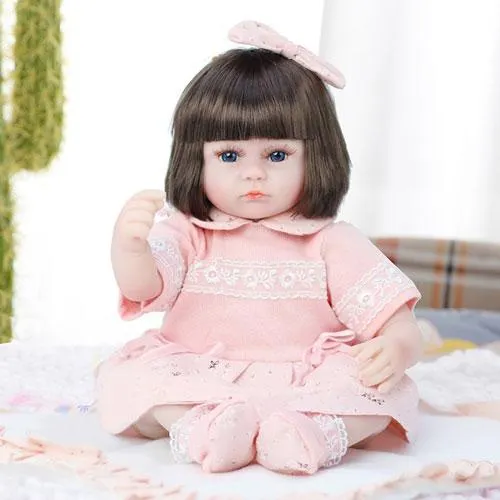 16" Cute Ella Reborn Baby Doll Girl - Cloth Body - Reborn Shoppe