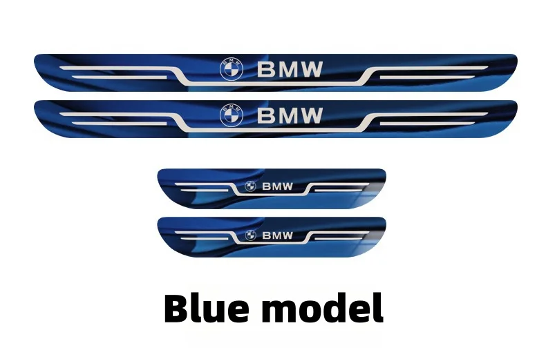 Car universal style stainless steel welcome door sill strip