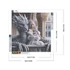 (50*50cm)Dragon Girl - Full Round Drill Diamond Painting