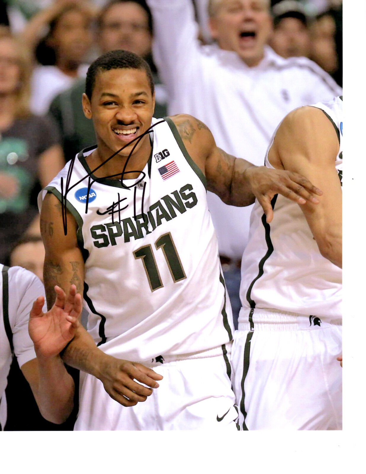 Keith Appling signed auto Photo Poster painting Michigan State basketball Big10 Spartans MSU d