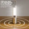 10Pcs LED Flashlight Telescopic Zoomable Flashlight with Hook for Camping Hiking