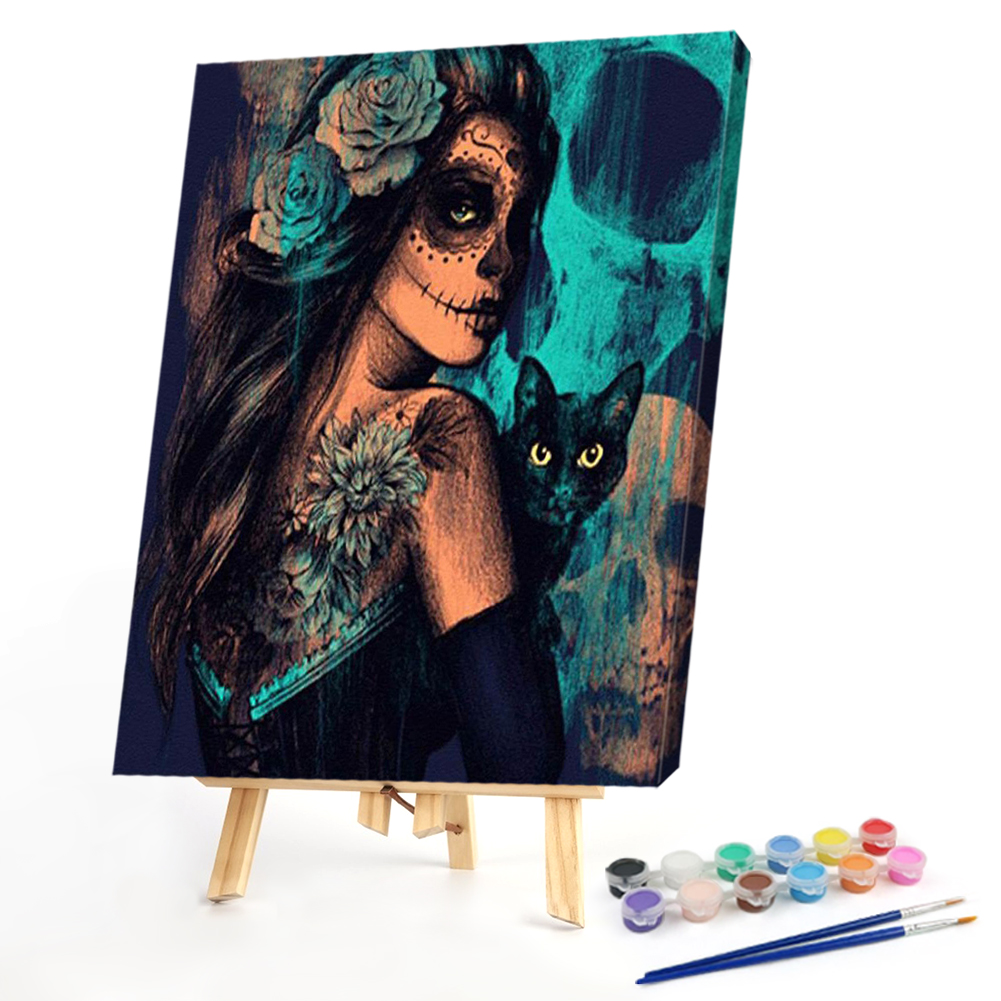 

40*50CM - Paint By Numbers - Grimace Girl, 501 Original