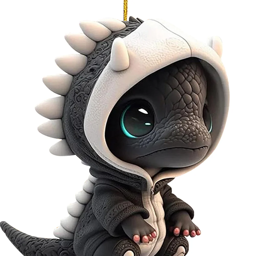 Christmas Dragon Tree Pendant Novelty Cute Acrylic Party Favors (H)