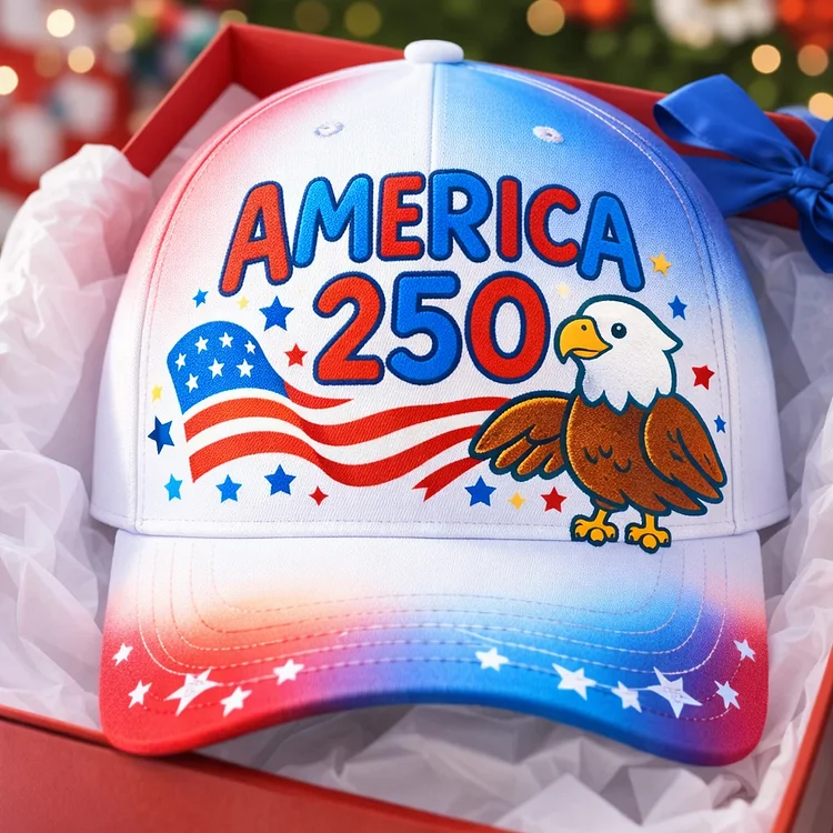 US 250th Anniversary Printed Casual Hat socialshop
