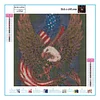 Diamond Painting-5D Full Round Drill Eagle Flag