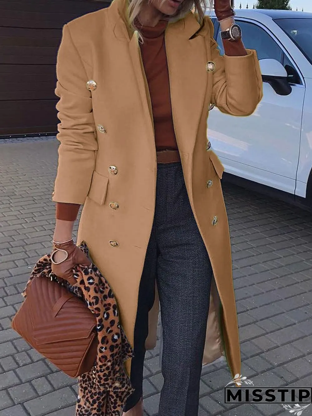 Classic Button Design Jacket - MissTip