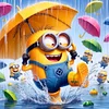 Minions - Rundbohrer Diamantmalerei - 40*40cm
