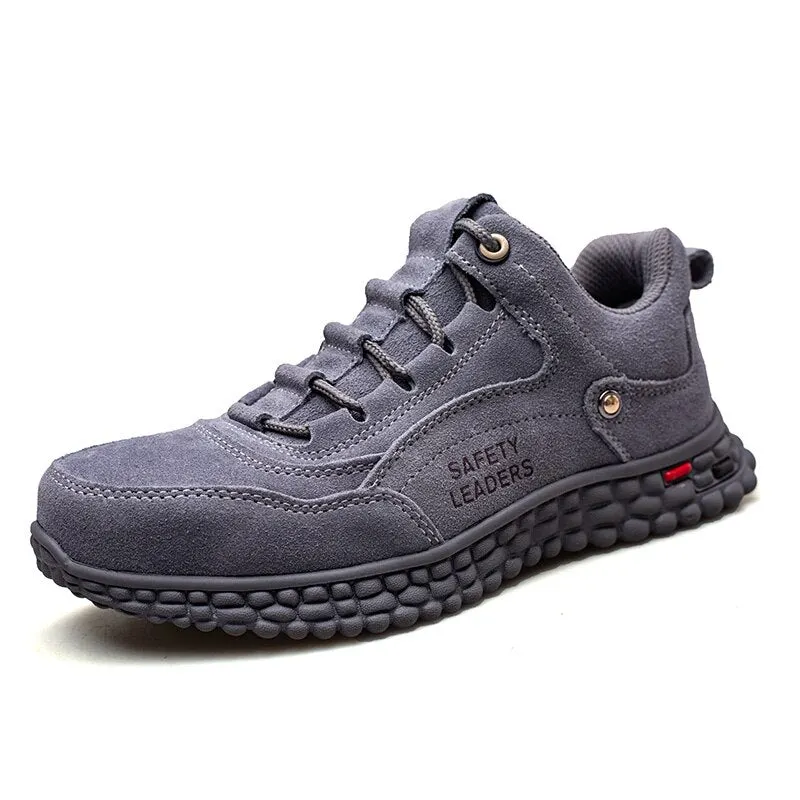Woman and Men Work Safety Shoes Steel Toe Construction Sneaker Breathable Lightweight Anti-smashing Anti-static Non-slip shoe