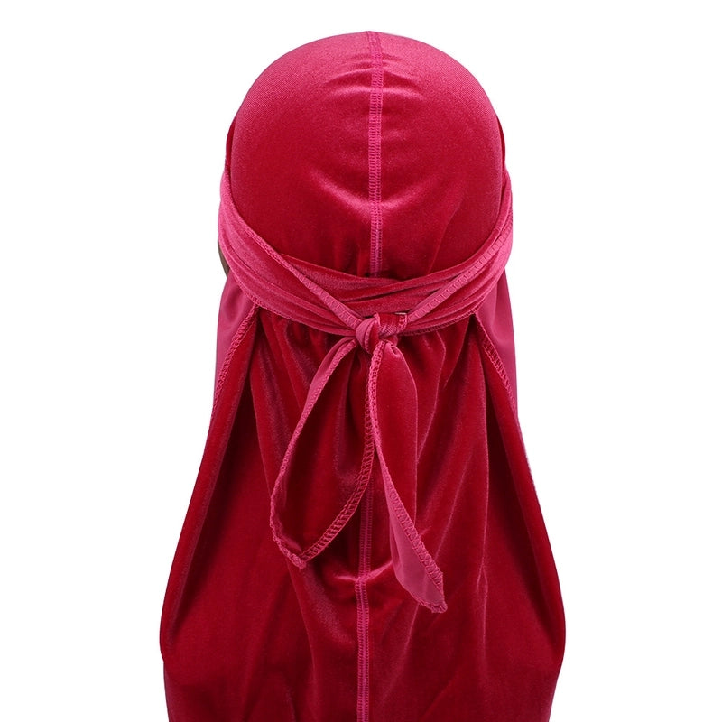 High Quality Supply New Seamless Velvet Long Tail Pirate Hat Long Ribbon Headscarf Hat Durag