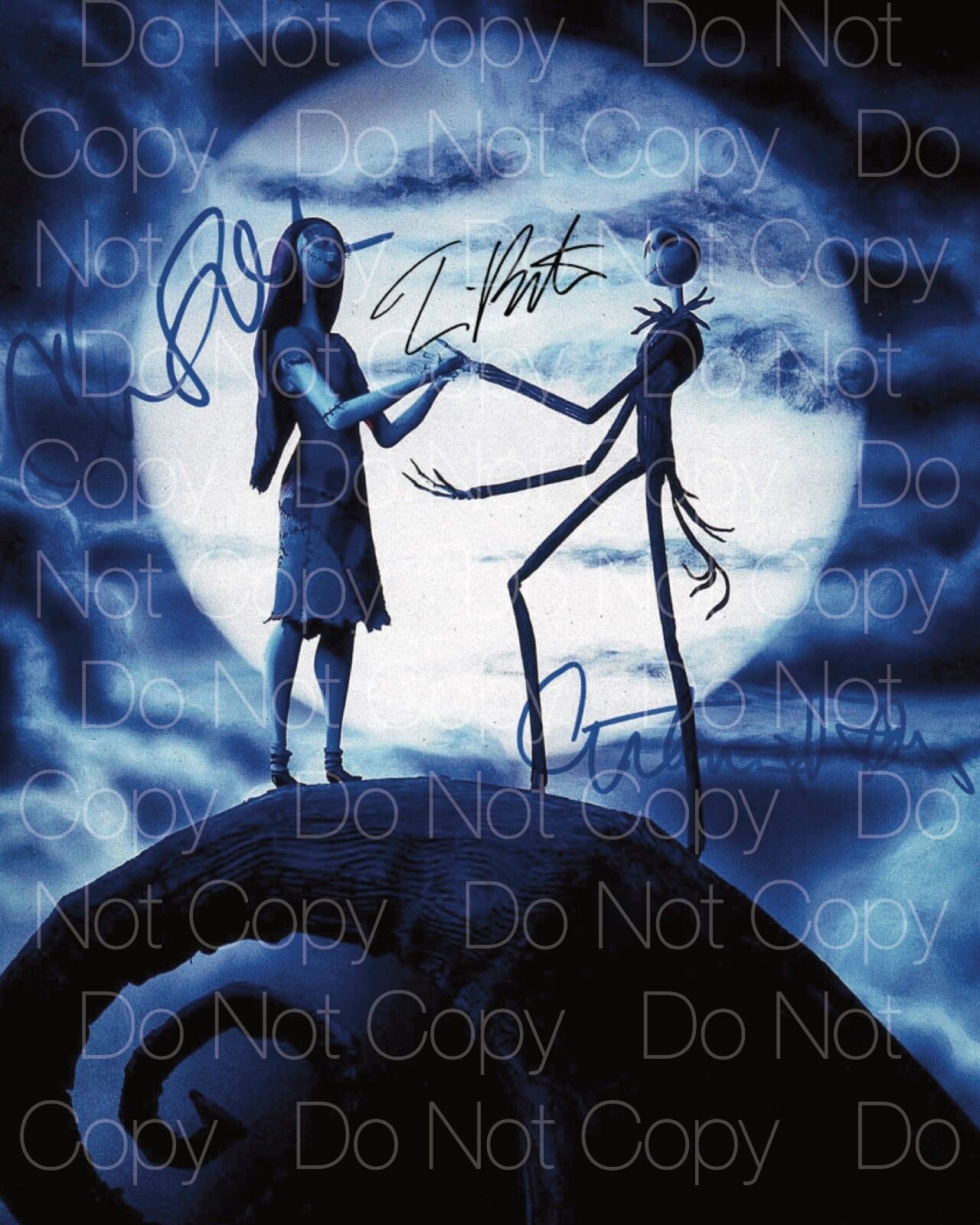 Nightmare Before Christmas signed 2 Tim 8X10 Photo Poster painting picture poster autograph RP