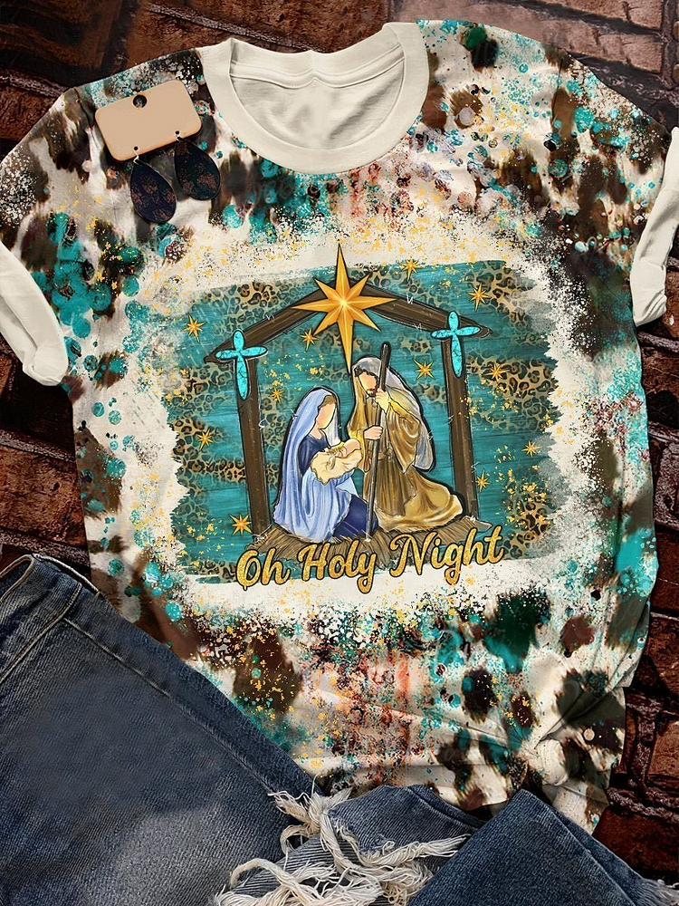 Holy Night Print T-shirt