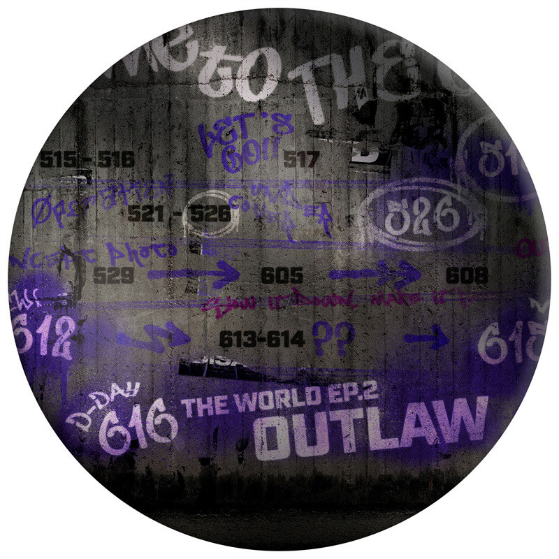 ATEEZ THE WORLD EP.2 : OUTLAW Badge Mirror Keychain