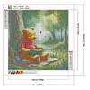 40x40cm Winnie Puuh 5d DIY Vollbohrer Runde Diamond Malerei Kit Wohnkultur