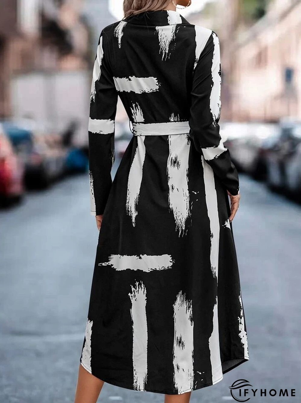 Casual Shirt Collar Dress | IFYHOME