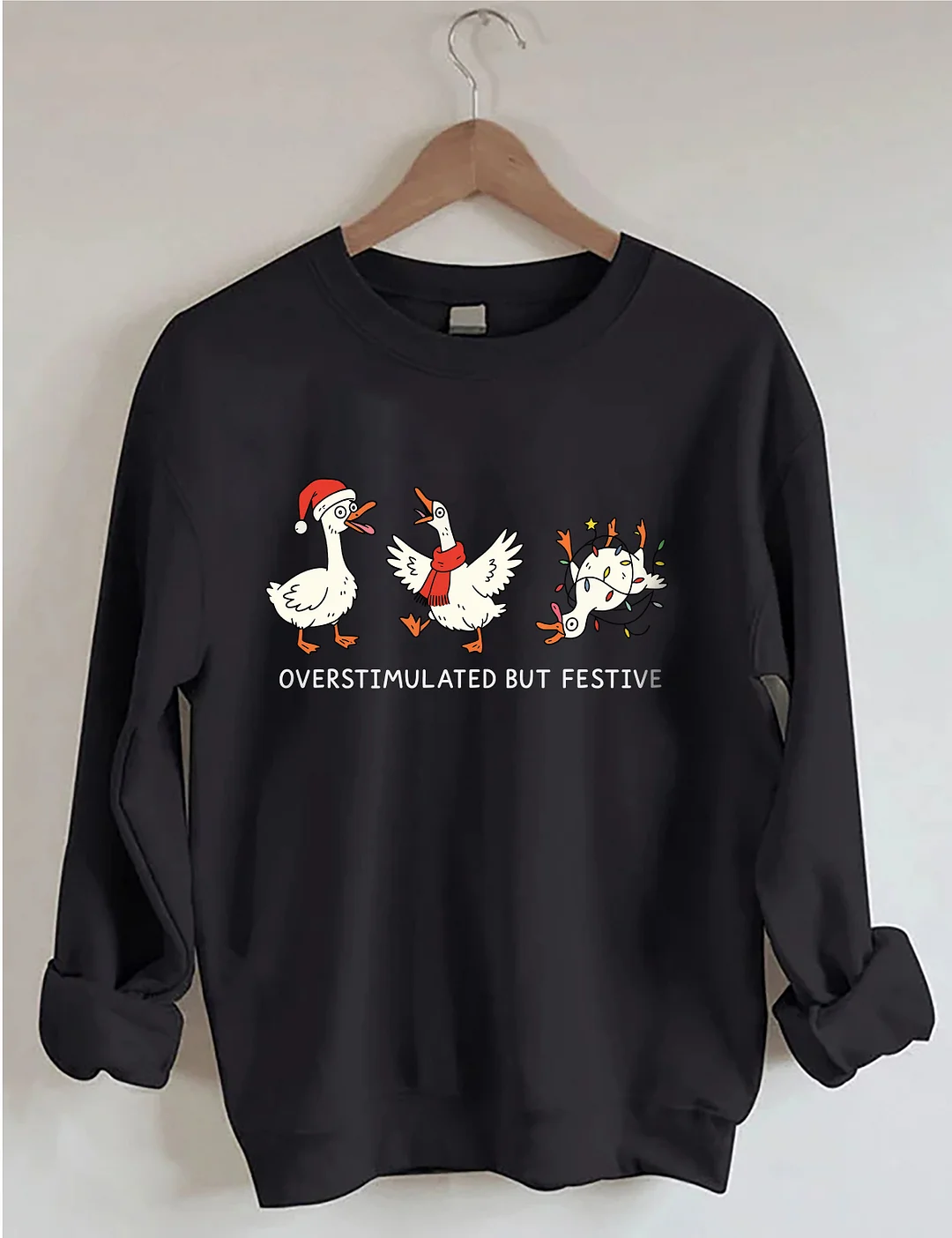 Overstimulated But Festive Sweatshirt